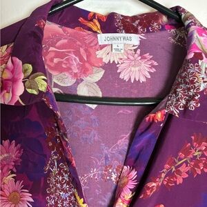 Johnny Was Multicolor Floral Blouse